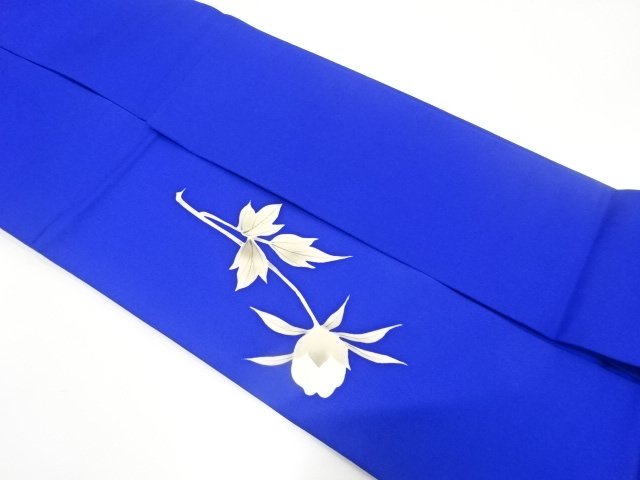  塩瀬　牡丹模様　名古屋帯